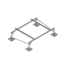 Опорная конструкция для установки оборудования TECHNORAPTOR STEELFOOT 2000х1500 тип 2 КМ-профиль (KM-TR-STF-SSEI-2000-1500-2)