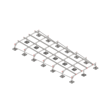 Опорная конструкция для установки оборудования TECHNORAPTOR STEELFOOT 2500х6000 КМ-профиль (KM-TR-STF-SSEI-2500-6000)