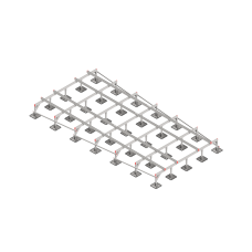 Опорная конструкция для установки оборудования TECHNORAPTOR STEELFOOT 3000х6000 тип 2 КМ-профиль (KM-TR-STF-SSEI-3000-6000-2)