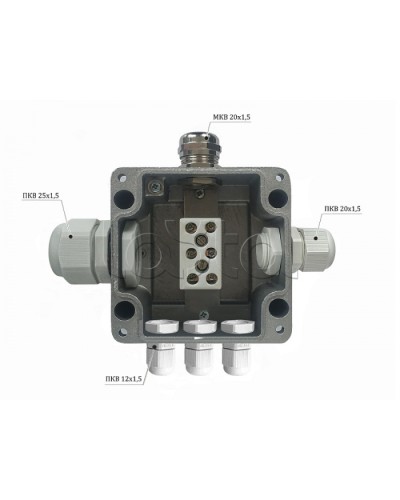 Металлическая коробка соединительная Магнито-контакт МКС 2ВК «МОРОЗ» с датчиком вскрытия корпуса (тампером), IP66/IP68 в Чебоксарах Распределительные коробки Pintop.ru