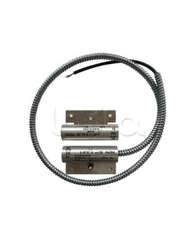 Извещатель охранный точечный магнитоконтактный взрывозащищённый Магнито-контакт Ех ИО102 Al исп.211 (торцевой), с постоянно присоединенным кабелем в металлорукаве (штатно кабель 2х0,75 - 1м), 1Ex d IIC T6 Gb АТФЕ.425119.171 в Чебоксарах Извещатели охранн