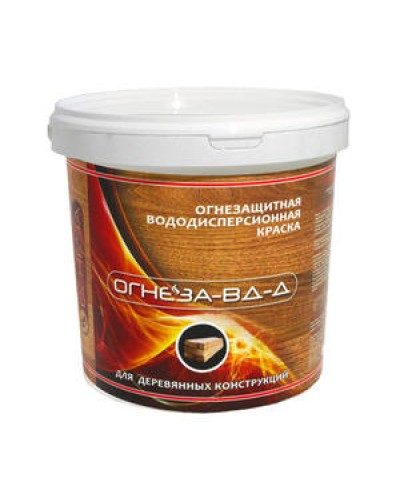 Краска огнезащитная водно-дисперсионнаявспучивающаясядля дерева Огнеза марки «ОГНЕЗА-ВД-Д» , ведро 3 кг. в Чебоксарах Огнезащитные краски Pintop.ru