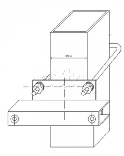 Узел крепления блоков подключения и управления БД-НР, БМ-НР, БУПР извещателей Омега-микродизайн УЗК-КС 60 в Чебоксарах Кронштейны и планки для извещателей Pintop.ru