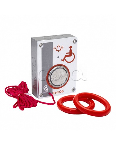 Кнопка ВЫЗОВ Омега Саунд AL-RB (исп.М4) в Чебоксарах Системы оповещения и управления эвакуацией Pintop.ru