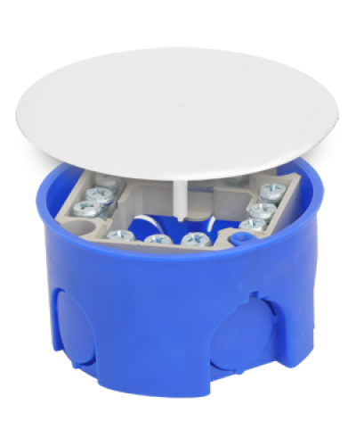 Коробка распаячная, для подштукатурного монтажа, с клеммником и крышкой, 73x42 (160шт/уп) ПожТехКабель 010-019 в Чебоксарах Распределительные коробки Pintop.ru