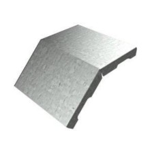 Крышка угла вертикального внешнего 45° 100х15 (0,7) для лестничного лотка ПожТехКабель (651-200)