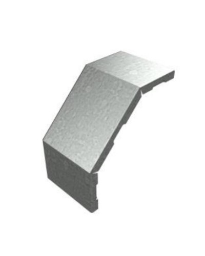 Крышка угла вертикального внешнего 90° 500х15 (0,7) для лестничного лотка ПожТехКабель (651-404) в Чебоксарах Кабельные лотки Pintop.ru