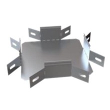 Ответвитель Х-образный горизонтальный 600х80 (0,7) ПожТехКабель (566-106)