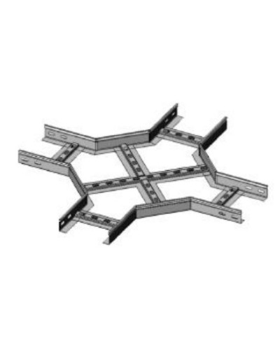 Ответвитель X-образный 600х80 (1,2) для лестничного лотка ПожТехКабель (651-917) в Чебоксарах Кабельные лотки Pintop.ru