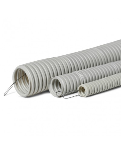 Труба гофр. тяжелая самозатух. ТГТ СЗПВХ 50 мм с зондом (15 м) ПожТехКабель 710-006 в Чебоксарах Труба гофрированная Pintop.ru