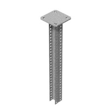 Стойка консольная сварная двойная 2500 мм (35х30) (2,0) (пятка 120х120) (5,0) ПожТехКабель (573-312)