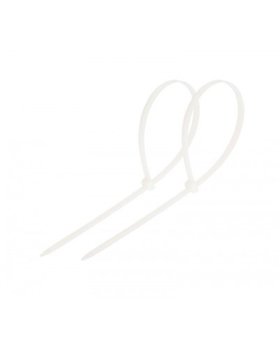 Стяжка нейлоновая неоткрывающаяся, безгалогенная (halogen free) 150x3.5мм, белая (100 шт) в Чебоксарах Стяжки-хомуты Pintop.ru