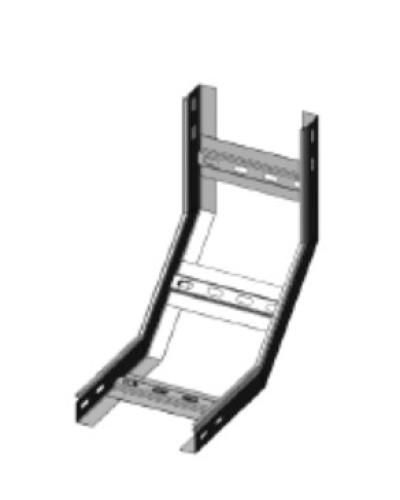 Угол вертикальный внутренний 90° 400х50 (1,2) для лестничного лотка ПожТехКабель (650-903) в Чебоксарах Кабельные лотки Pintop.ru