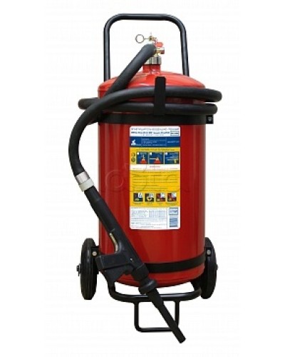 Огнетушитель ПОЖТЕХНИКА ОВП-40(з) МИГ зимний (ФторПАВ) на съемн.тележке с перекр. стволом (баллон 50 л, ОТВ 40 л) в Чебоксарах Огнетушители Pintop.ru