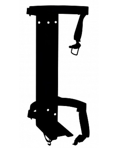 Кронштейн ПОЖТЕХНИКА КТР-10/12 на 2 ремнях (d180-185) для ОП/ОВП-10, ОП-12 в Чебоксарах Аксессуары для огнетушителей Pintop.ru