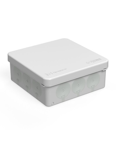 Коробка распред. 60-0303м двухкомп. безгалогенная (HF) 100х100х40 (8шт/уп) Промрукав (60-0303м) в Чебоксарах Распределительные коробки Pintop.ru