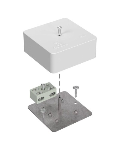 Коробка огнест. разветвительная 75х75х30 (87 шт/кор) Промрукав (40-0450-FR6.0-4-2-Р) в Чебоксарах Распределительные коробки Pintop.ru