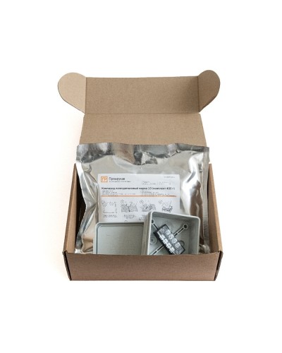 Коробка распред. двухкомп. (HF) 80х80х40 серая Промрукав (PR80.0174) в Чебоксарах Распределительные коробки Pintop.ru