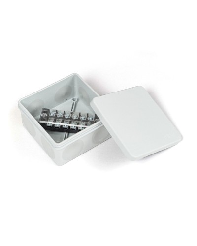 Коробка распред. двухкомп. (HF) 100х100х50 серая Промрукав (PR80.0172) в Чебоксарах Распределительные коробки Pintop.ru