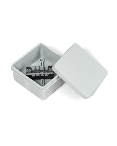 Коробка распред. двухкомп. (HF) 80х80х40 серая Промрукав (PR80.0168) в Чебоксарах Распределительные коробки Pintop.ru