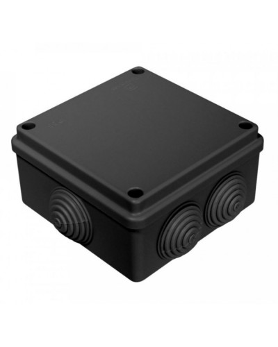 Коробка распределительная для о/п безгалогенная (HF) черная 100х100х50 (60шт/кор) Промрукав (40-0300-9005) в Чебоксарах Распределительные коробки Pintop.ru