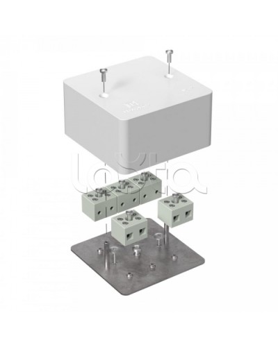 Коробка огнест для кабель-канала 40-0460-FR6.0-10 Е15-Е60 (латунь) 85х85х45 Промрукав (40-0460-FR6.0-10-Е60) в Чебоксарах Распределительные коробки Pintop.ru