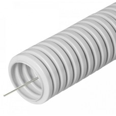 Труба гофрированная ПВХ сверхтяжелая 1100 Н серая с/з д50 (15м/660м уп/пал) Промрукав (PR.0150321)