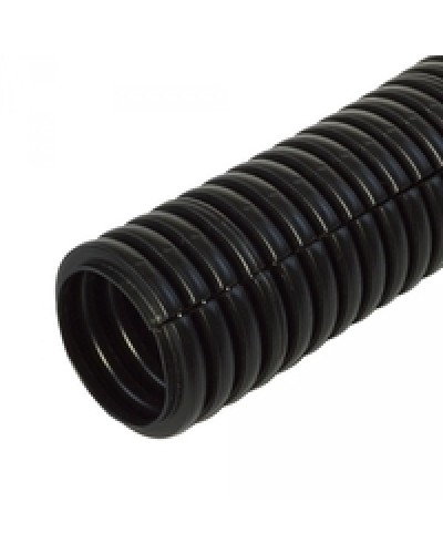 Труба гофрированная ПП лёгкая 350 Н безгалогенная (HF) разрезная черная д16 (100м/5500м уп/пал) Промрукав PR02.0063 в Чебоксарах Труба гофрированная Pintop.ru