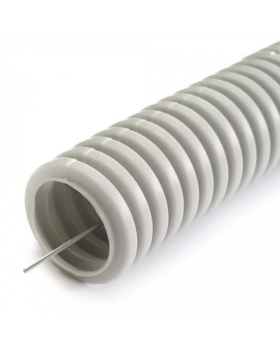 Труба гофрированная ПНД лёгкая 350 Н безгалогенная (HF) серая с/з d20 мм (10м) Промрукав (PR02.0452) в Чебоксарах Труба гофрированная Pintop.ru