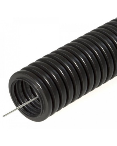 Труба гофрированная ПНД безгалогенная (HF) черная с/з д20 (100м/4800м уп/пал) Строитель Промрукав (PR.022051) в Чебоксарах Труба гофрированная Pintop.ru
