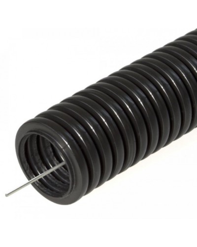 Труба гофрированная ПНД тяжёлая 750 Н безгалогенная (HF) стойкая к ультрафиолету черная с/з д40 (15м/960м уп/пал) Промрукав (PR.024041) в Чебоксарах Труба гофрированная Pintop.ru