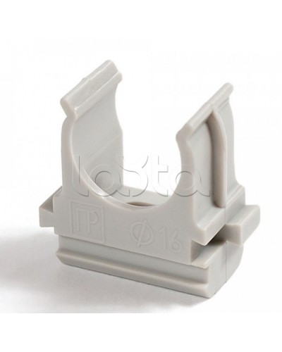 Крепёж-клипса для труб Полистирол д20 (100шт/1500шт уп/кор) Промрукав (PR.02720) в Чебоксарах Держатели, клипсы, скобы Pintop.ru