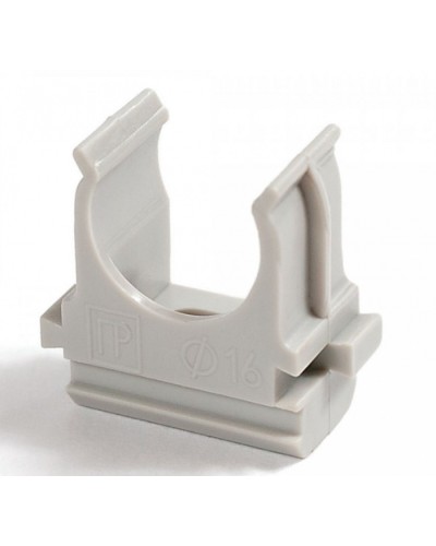 Крепёж-клипса для труб Полистирол д25 (100шт/1000шт уп/кор) Промрукав (PR.02725) в Чебоксарах Держатели, клипсы, скобы Pintop.ru