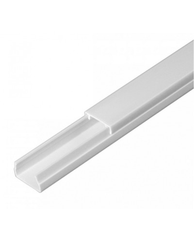 Кабель-канал белый 2-й замок в п/э 15х10 (144 м/уп) Промрукав (PR03.0047) в Чебоксарах Кабель-канал Pintop.ru