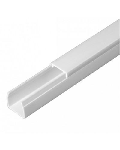 Кабель-канал белый 2-й замок в п/э 16х16 (84 м/уп) Промрукав (PR03.0048) в Чебоксарах Кабель-канал Pintop.ru