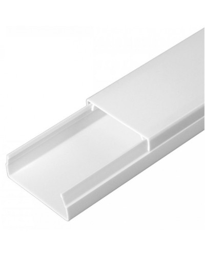 Кабель-канал белый 2-й замок в п/э 40х16 (30 м/уп) Промрукав (PR03.0052) в Чебоксарах Кабель-канал Pintop.ru
