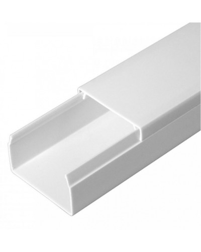 Кабель-канал белый 2-й замок в п/э 40х25 (24 м/уп) Промрукав (PR03.0053) в Чебоксарах Кабель-канал Pintop.ru
