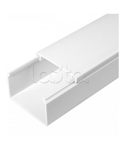 Кабель-канал белый 2-й замок в п/э 60х40 (18 м/уп) Промрукав (PR03.0055) в Чебоксарах Кабель-канал Pintop.ru