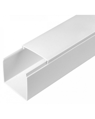 Кабель-канал белый 2-й замок в п/э 60х60 (12 м/уп) Промрукав (PR03.0056) в Чебоксарах Кабель-канал Pintop.ru