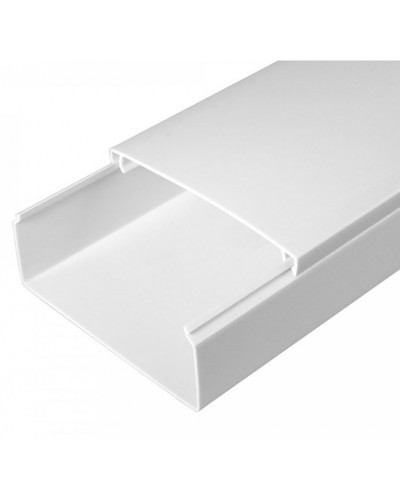Кабель-канал белый 2-й замок в п/э 100х40 (8 м/уп) Промрукав (PR03.0059) в Чебоксарах Кабель-канал Pintop.ru
