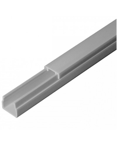 Кабель-канал серый RAL 7035 2-й замок в п/э 12х12 (242м/уп) Промрукав (PR03.0068) в Чебоксарах Кабель-канал Pintop.ru