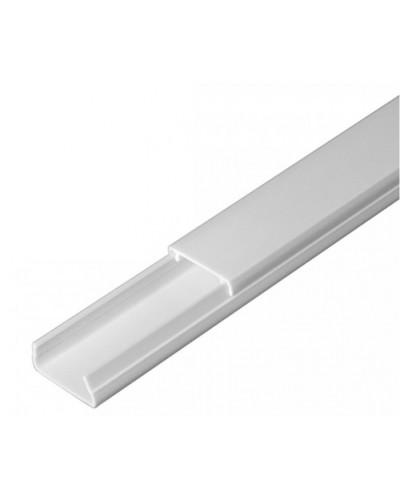 Кабель-канал серый RAL 7035 2-й замок в п/э 20х10 (180м/уп) Промрукав (PR03.0071) в Чебоксарах Кабель-канал Pintop.ru