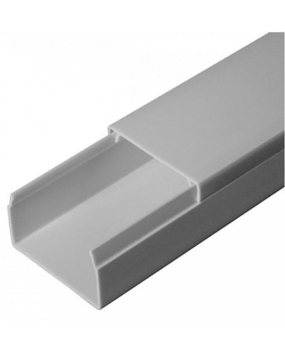 Кабель-канал серый RAL 7035 2-й замок в п/э 40х25 (30м/уп) Промрукав (PR03.0075) в Чебоксарах Кабель-канал Pintop.ru