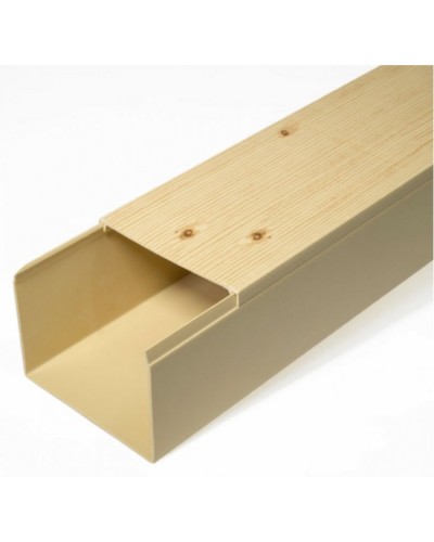 Кабель-канал сосна 2-й замок в п/э 80х60 (8 м/уп) Промрукав (PR03.0190) в Чебоксарах Кабель-канал Pintop.ru