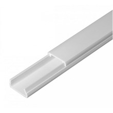 Кабель-канал белый 2-й замок в п/э 20х10 (180м/уп) Промрукав (PR.0325203)