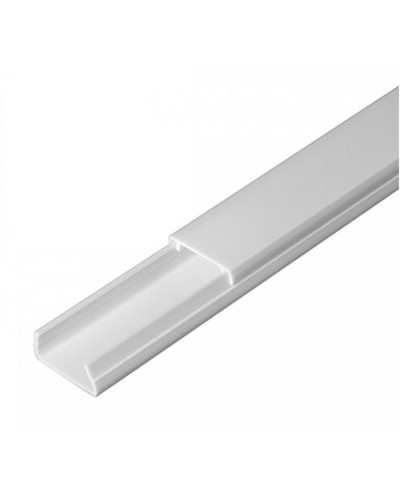 Кабель-канал белый 2-й замок в п/э 20х10 (180м/уп) Промрукав (PR.0325203) в Чебоксарах Кабель-канал Pintop.ru