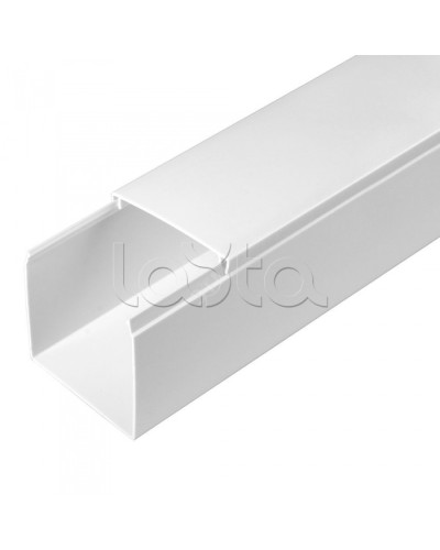 Кабель-канал белый 2-й замок в п/э 60х60 (24м/уп) Промрукав PR.0325213 в Чебоксарах Кабель-канал Pintop.ru