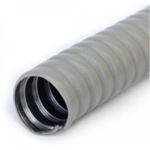 Металлорукав в ПВХ оболочке серый Р3-ЦП-НГ-08 (100м/уп) Промрукав (PR04.0466)
