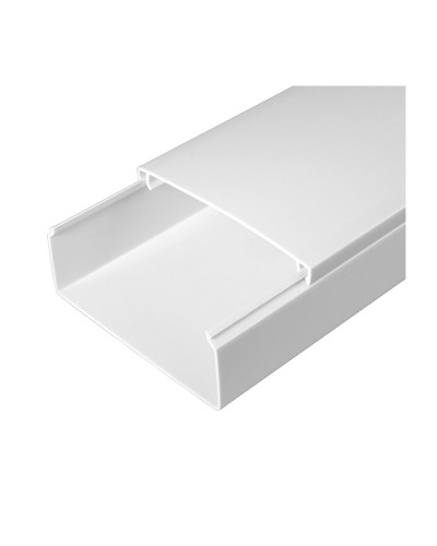 Кабель-канал белый 2-й замок в п/э 100х40 (24м/уп) Промрукав PR.0510041 в Чебоксарах Кабель-канал Pintop.ru