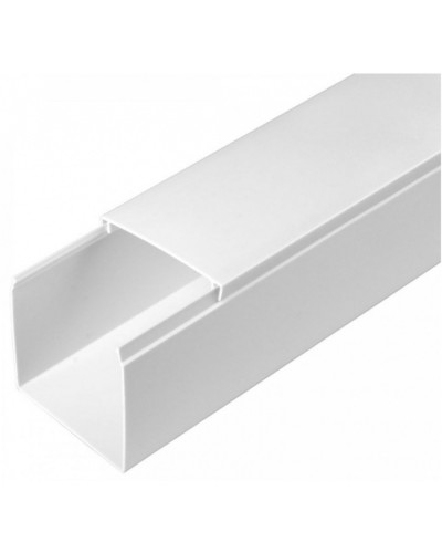 Кабель-канал белый 2-й замок в г/к 60х60 (24м/уп) Промрукав (PR.056060) в Чебоксарах Кабель-канал Pintop.ru